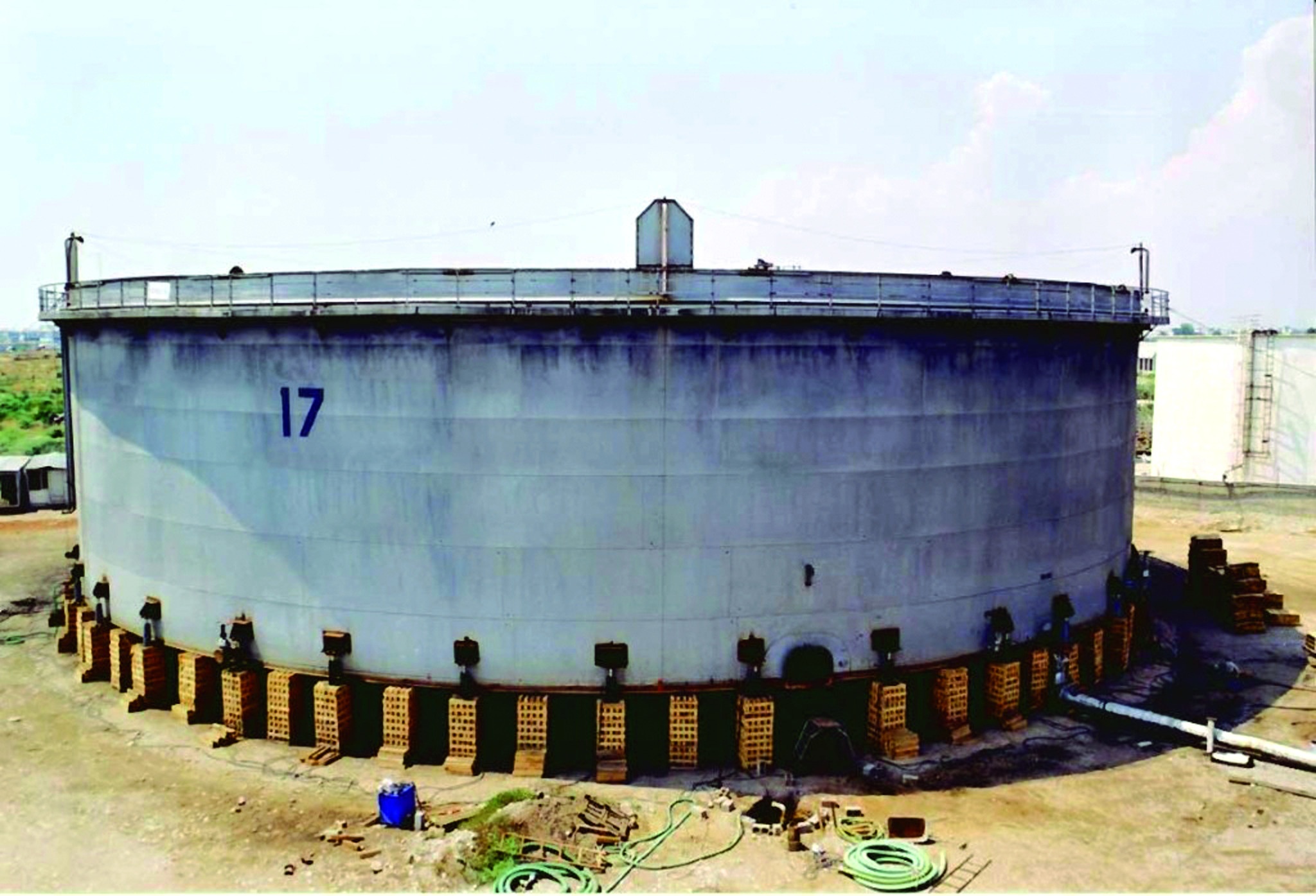 Dismantling of existing water tank and erection of new one